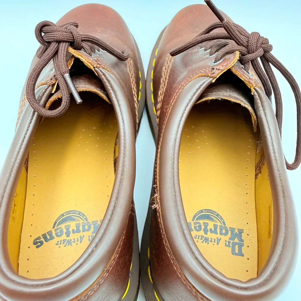 Dr. Martens 8053 Brown Crazy Horse Leather Padded Collar Oxford Shoe 11849 USM 7